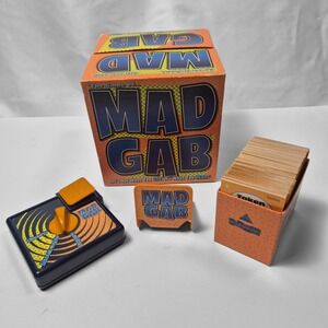 Vintage Mad Gab Board Game 1995 Patch Timer Works Missing Instructions